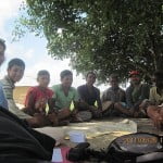 keyser with villagers