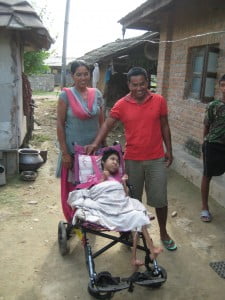 Sushmita with her Mum and Dad